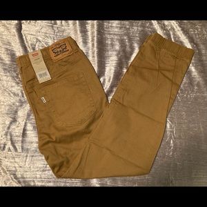 Big Boys Khaki Levi Joggers • Sz L Husky•NWT